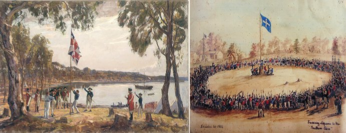 Old Australian flags