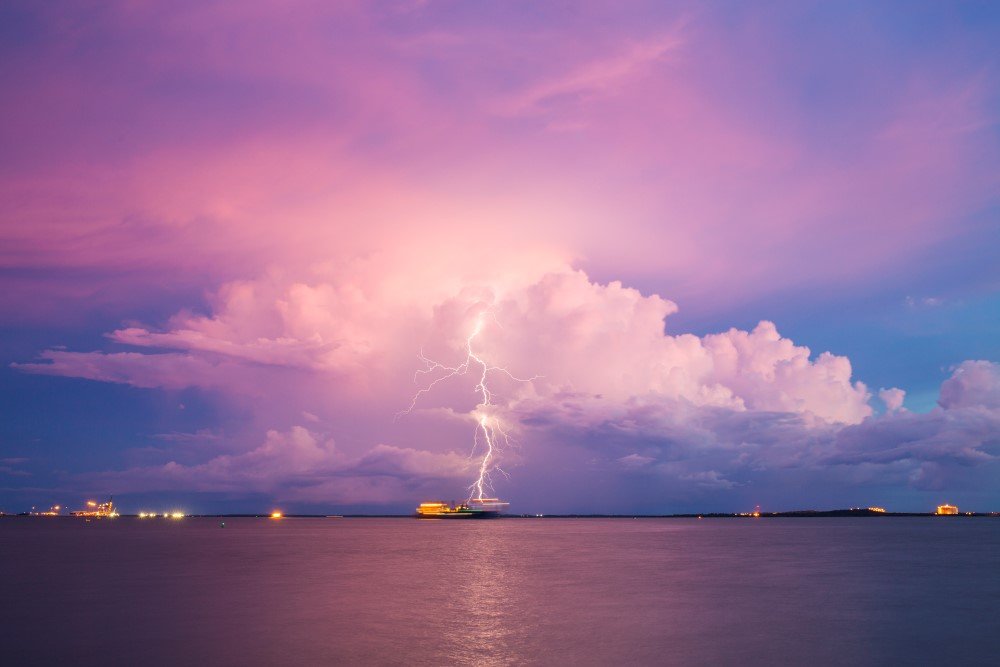 Darwin Harbour lightning