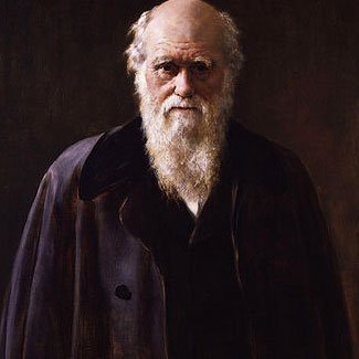 Charles Robert Darwin. A copy made by John Collier (1850-1934) in 1883 of his 1881 portrait.