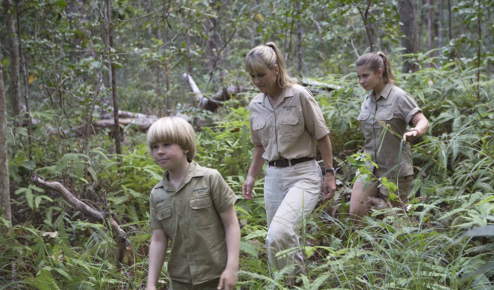 The Irwin family at Bluebottle Springs at the Steve Irwin Wildlife Reserve in Cape York, QLD