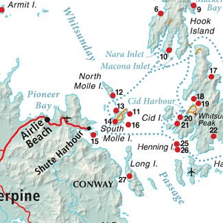 Whitsundays camp sites