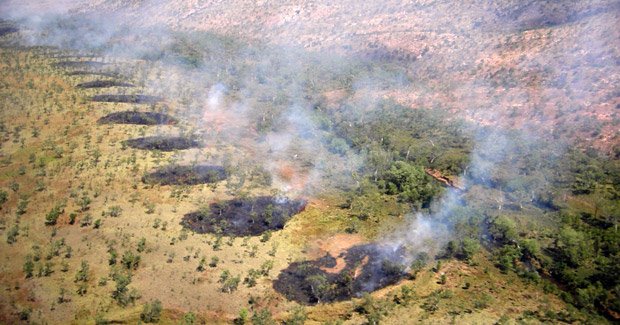 Indigenous Land Management technique of aerial incendiary operations in the Kimberly