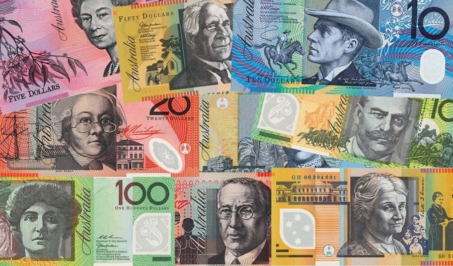 50 Australian Dollar Banknote. Single Australia 50 Bill DAVID UNAIPON EDITH