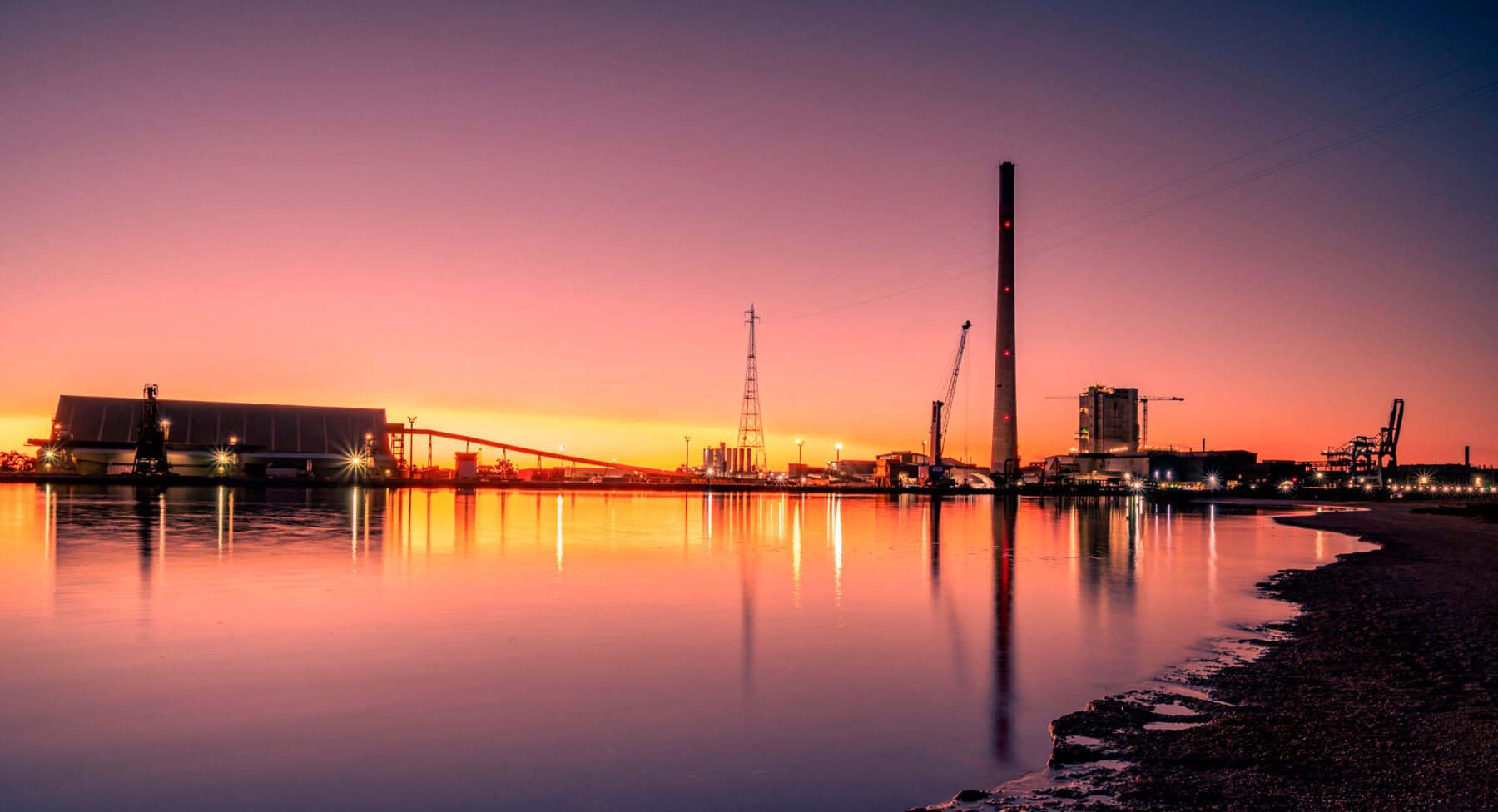 Smelter in Port Pirie, Australia.