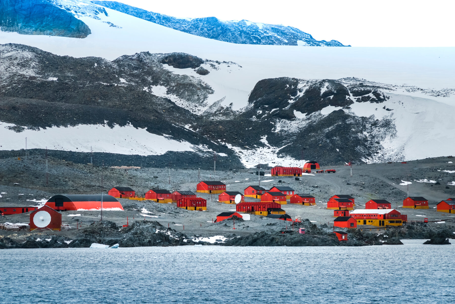 A scientific base in Antarctica
