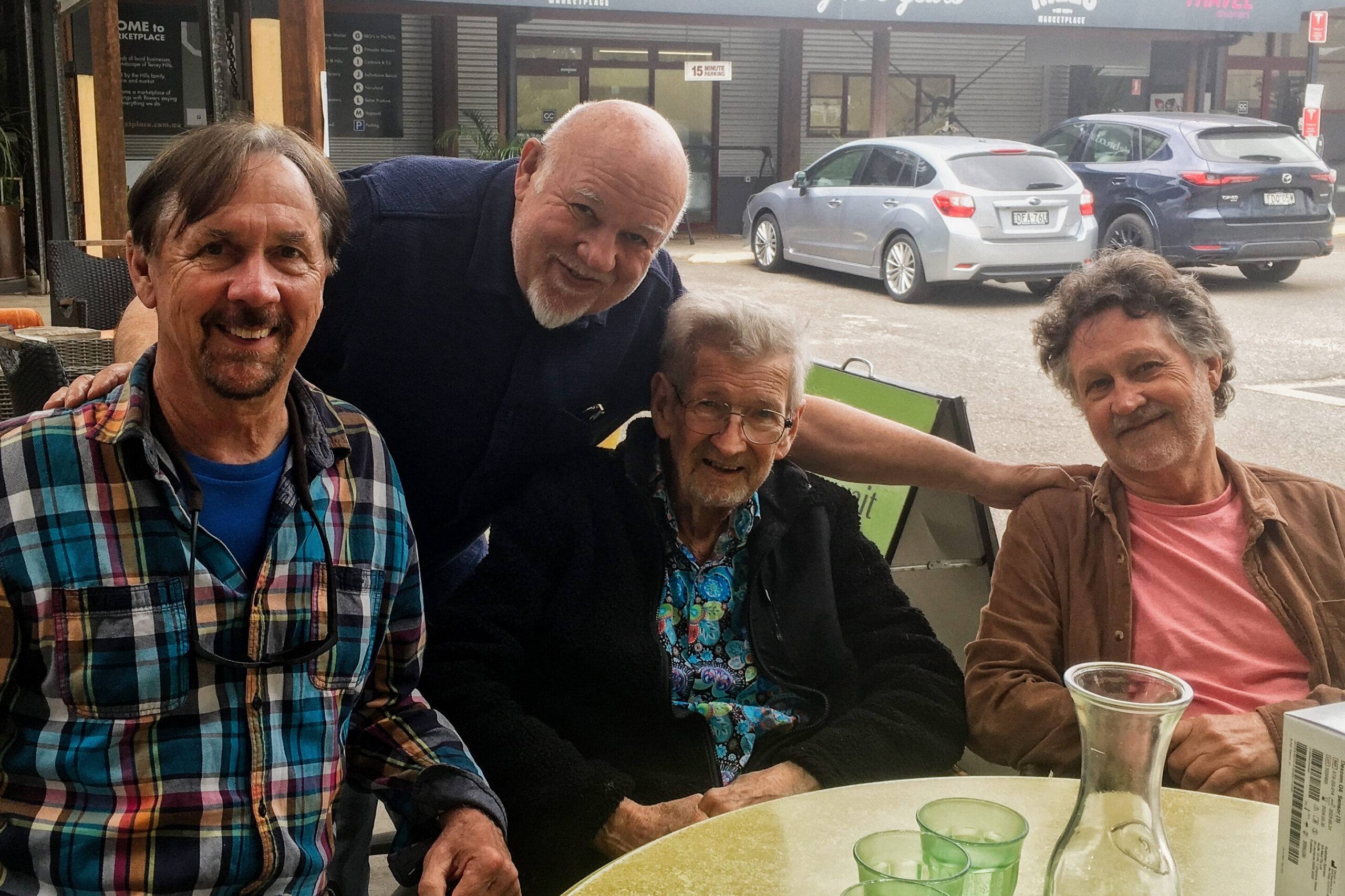 Will will recently reunite with his old AG comrades (from left): founding editor Howard Whelan, former editor-in-chief Jack Rozicki and founding art director Tony Gordon.